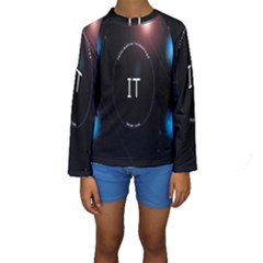 This Is An It Logo Kids  Long Sleeve Swimwear