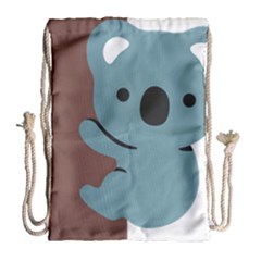 Animal Koala Drawstring Bag (large) by Alisyart