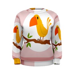 Yellow Bird Tweet Women s Sweatshirt by Alisyart