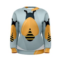 Animals Bee Wasp Black Yellow Fly Women s Sweatshirt by Alisyart