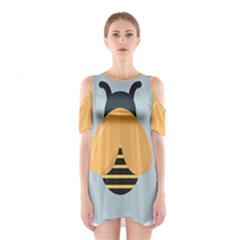 Animals Bee Wasp Black Yellow Fly Shoulder Cutout One Piece by Alisyart