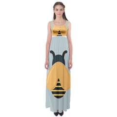 Animals Bee Wasp Black Yellow Fly Empire Waist Maxi Dress by Alisyart