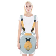 Animals Bee Wasp Black Yellow Fly Suspender Skirt by Alisyart