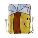 Animals Bee Wasp Smile Face Drawstring Bag (Small) View2