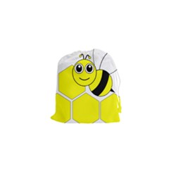 Bee Wasp Yellow Drawstring Pouches (xs) 