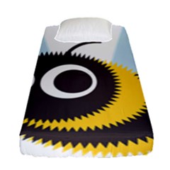 Bee Wasp Face Sinister Eye Fly Fitted Sheet (single Size) by Alisyart