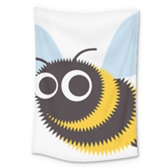 Bee Wasp Face Sinister Eye Fly Large Tapestry by Alisyart