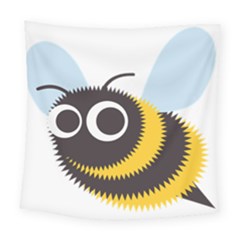 Bee Wasp Face Sinister Eye Fly Square Tapestry (large) by Alisyart