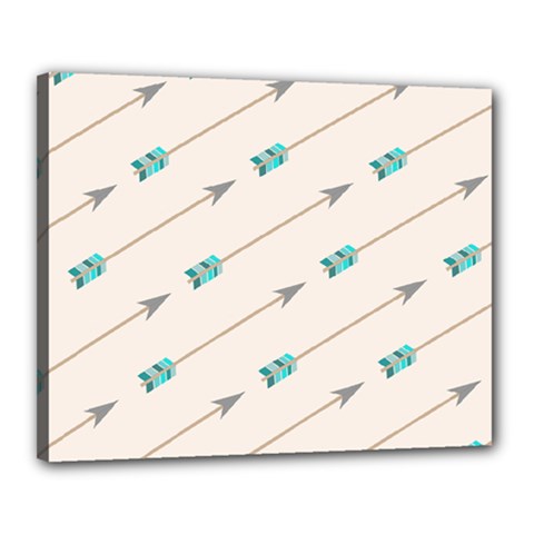 Arrow Quilt Canvas 20  X 16 