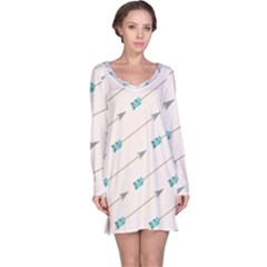 Arrow Quilt Long Sleeve Nightdress by Alisyart