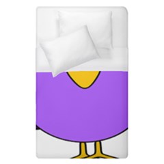 Bird Big Eyes Purple Duvet Cover (Single Size)