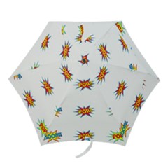 Boom Pow Pop Sign Mini Folding Umbrellas by Alisyart