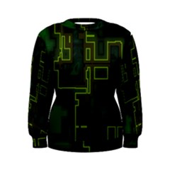 A Completely Seamless Background Design Circuit Board Women s Sweatshirt by Simbadda