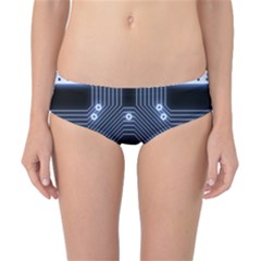 A Completely Seamless Tile Able Techy Circuit Background Classic Bikini Bottoms by Simbadda