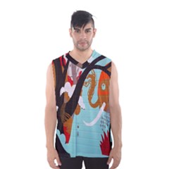 Colorful Graffiti In Amsterdam Men s Basketball Tank Top by Simbadda