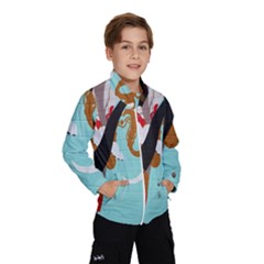 Colorful Graffiti In Amsterdam Wind Breaker (kids) by Simbadda