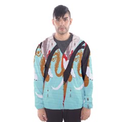 Colorful Graffiti In Amsterdam Hooded Wind Breaker (men)