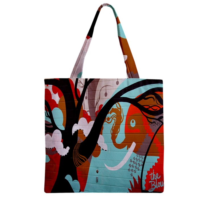 Colorful Graffiti In Amsterdam Zipper Grocery Tote Bag