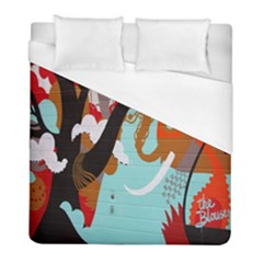 Colorful Graffiti In Amsterdam Duvet Cover (full/ Double Size) by Simbadda