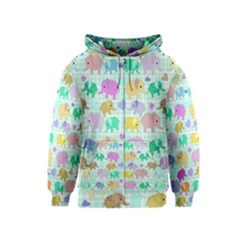 Cute elephants  Kids  Zipper Hoodie