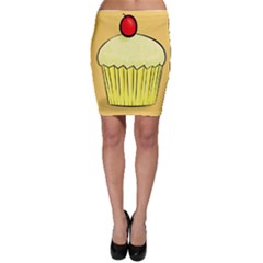 Cake Bread Pie Cerry Bodycon Skirt