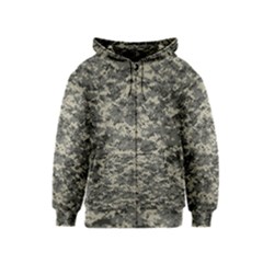 Us Army Digital Camouflage Pattern Kids  Zipper Hoodie
