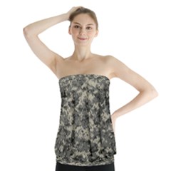Us Army Digital Camouflage Pattern Strapless Top by Simbadda