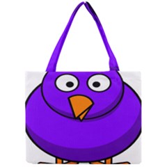 Cartoon Bird Purple Mini Tote Bag by Alisyart