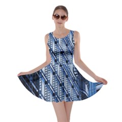 Building Architectural Background Skater Dress by Simbadda