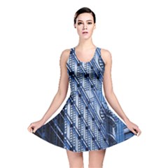 Building Architectural Background Reversible Skater Dress by Simbadda