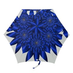 Chromatic Flower Blue Star Mini Folding Umbrellas