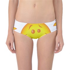 Domain Cartoon Smiling Sun Sunlight Orange Emoji Classic Bikini Bottoms by Alisyart