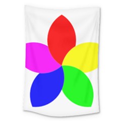 Fan Star Floral Large Tapestry by Alisyart