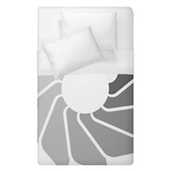 Flower Transparent Shadow Grey Duvet Cover (single Size) by Alisyart