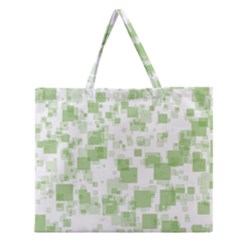 Pattern Zipper Large Tote Bag