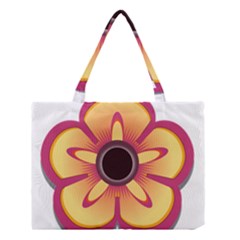 Flower Floral Hole Eye Star Medium Tote Bag