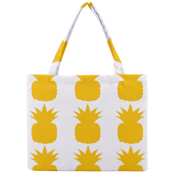 Fruit Pineapple Printable Orange Yellow Mini Tote Bag