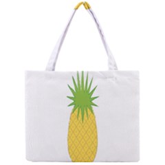 Fruit Pineapple Yellow Green Mini Tote Bag by Alisyart