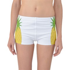 Fruit Pineapple Yellow Green Reversible Bikini Bottoms