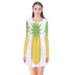 Fruit Pineapple Yellow Green Flare Dress by Alisyart