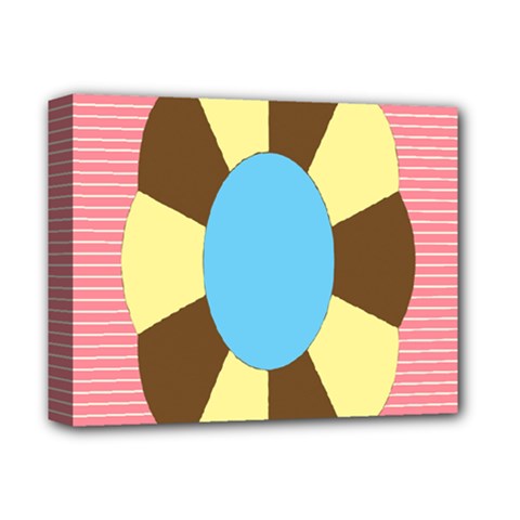 Garage Door Quilts Flower Line Deluxe Canvas 14  X 11 