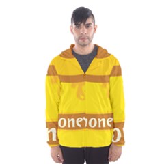 Honet Bee Sweet Yellow Hooded Wind Breaker (men)