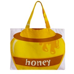 Honet Bee Sweet Yellow Zipper Mini Tote Bag by Alisyart