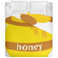 Honet Bee Sweet Yellow Duvet Cover Double Side (california King Size) by Alisyart