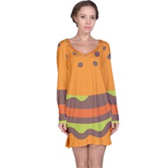 Hamburger Long Sleeve Nightdress