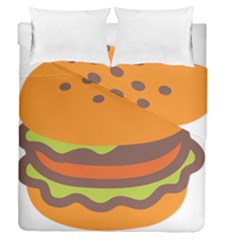 Hamburger Duvet Cover Double Side (queen Size) by Alisyart