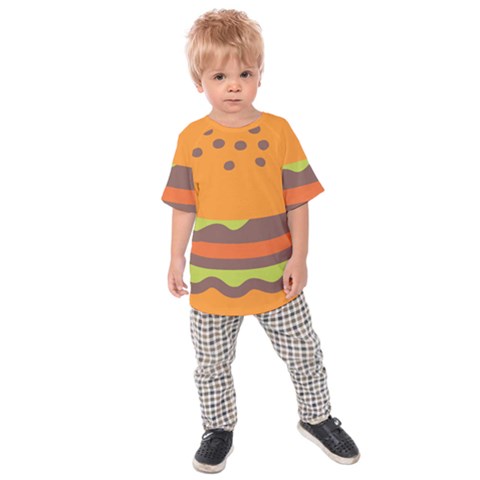 Hamburger Kids  Raglan Tee by Alisyart