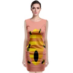 Honeycomb Wasp Classic Sleeveless Midi Dress by Alisyart