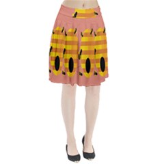 Honeycomb Wasp Pleated Skirt