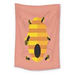 Honeycomb Wasp Large Tapestry